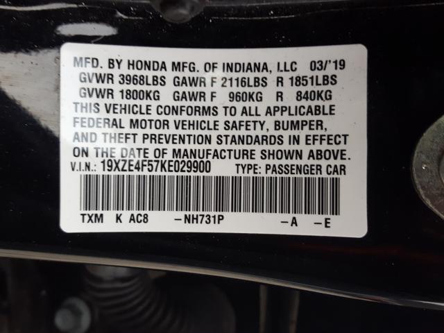 Photo 9 VIN: 19XZE4F57KE029900 - HONDA INSIGHT EX 