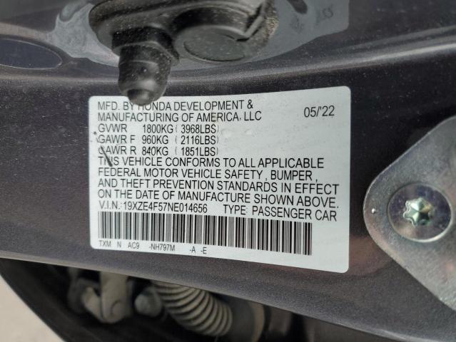 Photo 12 VIN: 19XZE4F57NE014656 - HONDA INSIGHT 