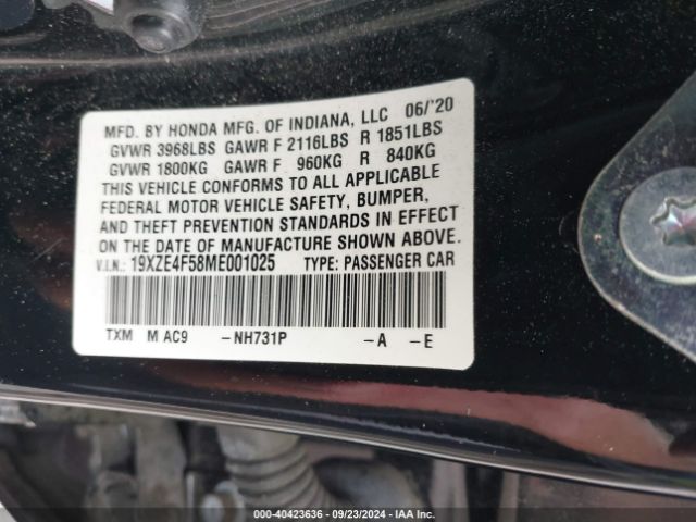 Photo 8 VIN: 19XZE4F58ME001025 - HONDA INSIGHT 