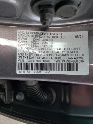 Photo 9 VIN: 19XZE4F58NE000765 - HONDA INSIGHT EX 