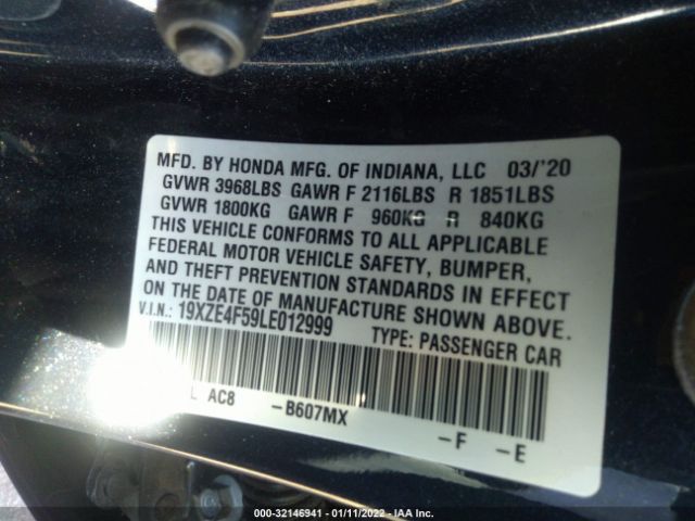 Photo 8 VIN: 19XZE4F59LE012999 - HONDA INSIGHT 