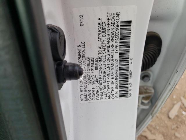 Photo 11 VIN: 19XZE4F59NE017252 - HONDA INSIGHT EX 