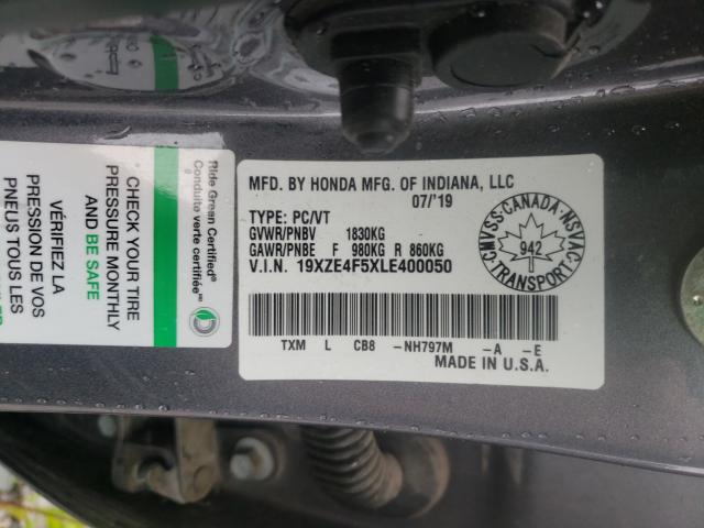 Photo 9 VIN: 19XZE4F5XLE400050 - HONDA INSIGHT EX 