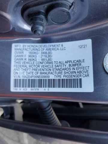 Photo 11 VIN: 19XZE4F5XNE009659 - HONDA INSIGHT 