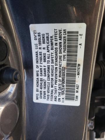 Photo 9 VIN: 19XZE4F90ME009302 - HONDA INSIGHT TO 