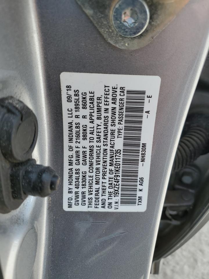 Photo 12 VIN: 19XZE4F91KE011735 - HONDA INSIGHT 