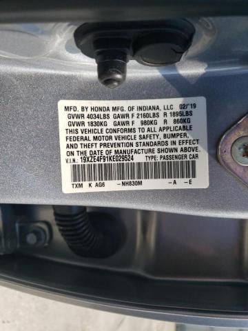 Photo 9 VIN: 19XZE4F91KE029524 - HONDA INSIGHT TO 