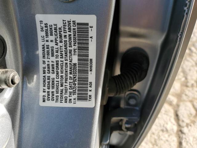 Photo 9 VIN: 19XZE4F92KE033596 - HONDA INSIGHT TO 