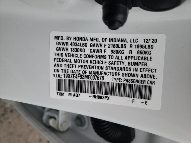 Photo 9 VIN: 19XZE4F92ME007678 - HONDA INSIGHT TO 