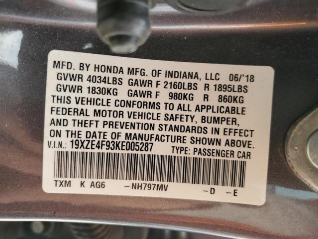 Photo 11 VIN: 19XZE4F93KE005287 - HONDA INSIGHT TO 