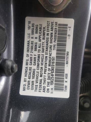 Photo 9 VIN: 19XZE4F93KE016161 - HONDA INSIGHT TO 