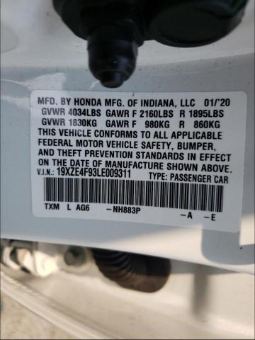 Photo 9 VIN: 19XZE4F93LE009311 - HONDA INSIGHT TO 