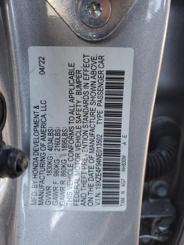 Photo 11 VIN: 19XZE4F94NE013502 - HONDA INSIGHT TO 