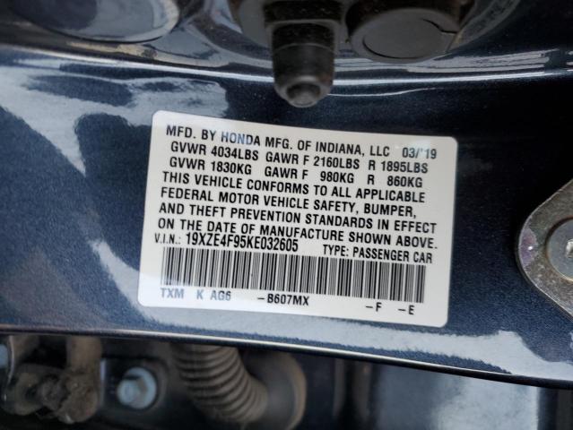 Photo 12 VIN: 19XZE4F95KE032605 - HONDA INSIGHT TO 