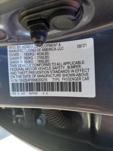 Photo 9 VIN: 19XZE4F95NE005215 - HONDA INSIGHT TO 