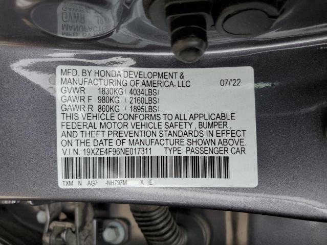 Photo 11 VIN: 19XZE4F96NE017311 - HONDA INSIGHT 