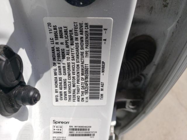 Photo 11 VIN: 19XZE4F97ME006011 - HONDA INSIGHT TO 