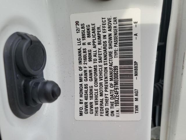 Photo 11 VIN: 19XZE4F97ME008289 - HONDA INSIGHT TO 