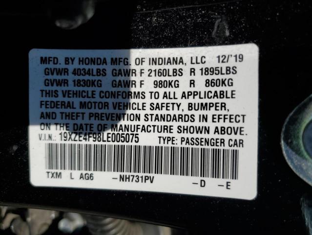 Photo 9 VIN: 19XZE4F98LE005075 - HONDA INSIGHT TO 