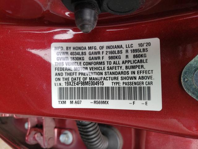 Photo 9 VIN: 19XZE4F98ME004915 - HONDA INSIGHT TO 