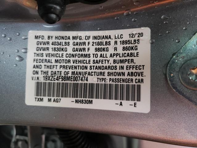 Photo 9 VIN: 19XZE4F98ME007474 - HONDA INSIGHT TO 