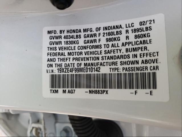 Photo 9 VIN: 19XZE4F99ME010142 - HONDA INSIGHT TO 