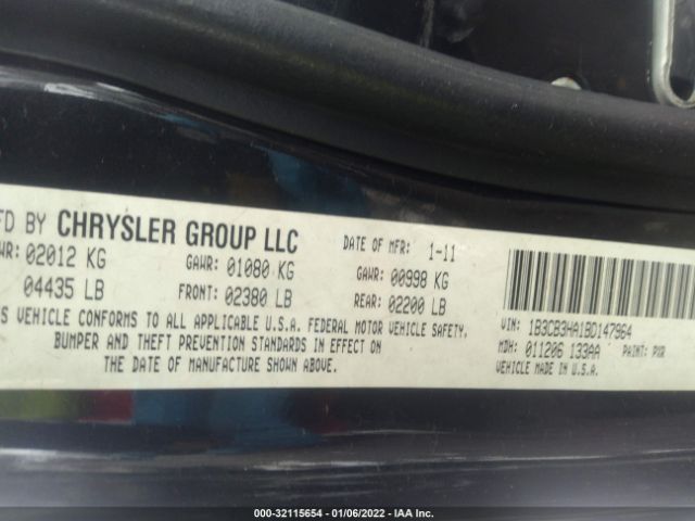 Photo 8 VIN: 1B3CB3HA1BD147964 - DODGE CALIBER 