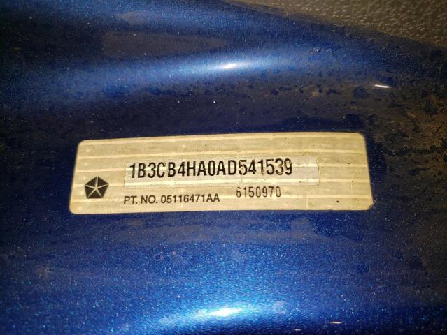 Photo 11 VIN: 1B3CB4HA0AD541539 - DODGE CALIBER SX 