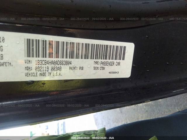 Photo 8 VIN: 1B3CB4HA0AD663804 - DODGE CALIBER 