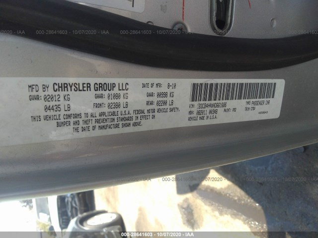 Photo 8 VIN: 1B3CB4HAXAD661686 - DODGE CALIBER 