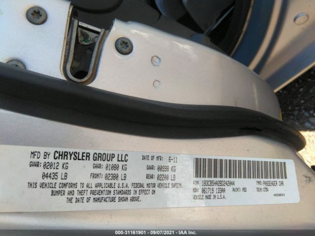 Photo 8 VIN: 1B3CB5HA2BD242044 - DODGE CALIBER 