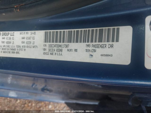 Photo 8 VIN: 1B3CC4FB3AN117307 - DODGE AVENGER 