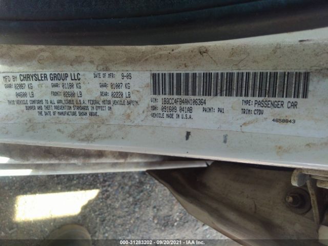 Photo 8 VIN: 1B3CC4FB4AN106364 - DODGE AVENGER 