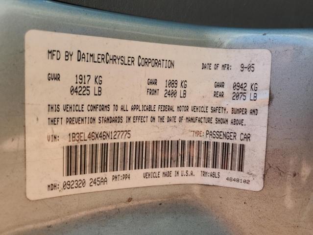 Photo 12 VIN: 1B3EL46X46N127775 - DODGE STRATUS 