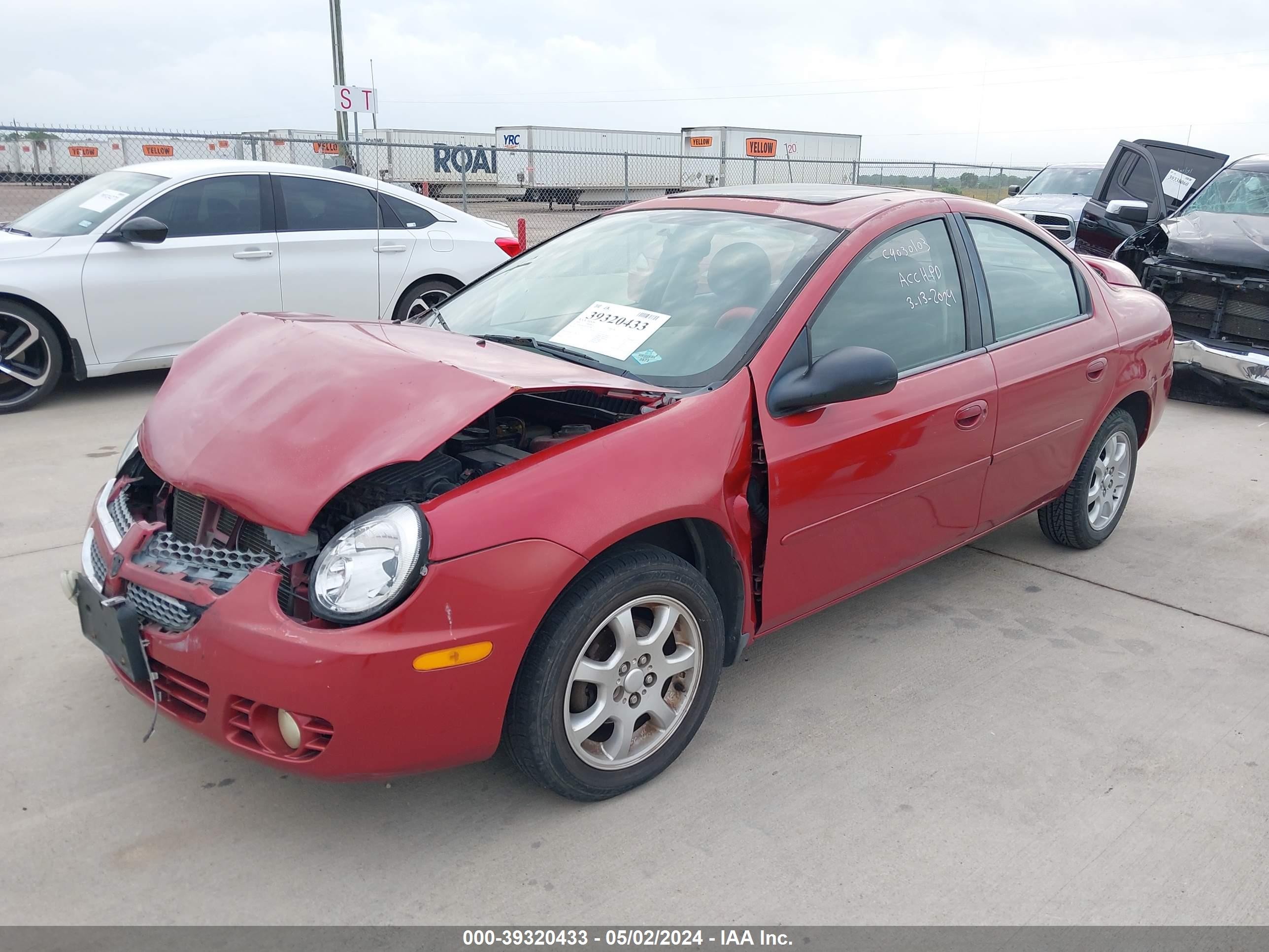 Photo 1 VIN: 1B3ES56C85D242180 - DODGE NEON 