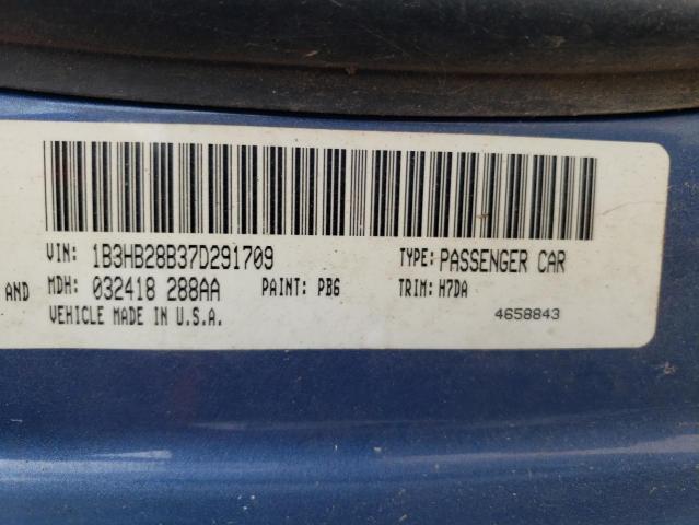 Photo 9 VIN: 1B3HB28B37D291709 - DODGE CALIBER 