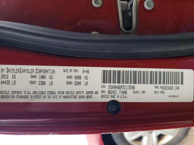 Photo 11 VIN: 1B3HB48B97D115596 - DODGE CALIBER 