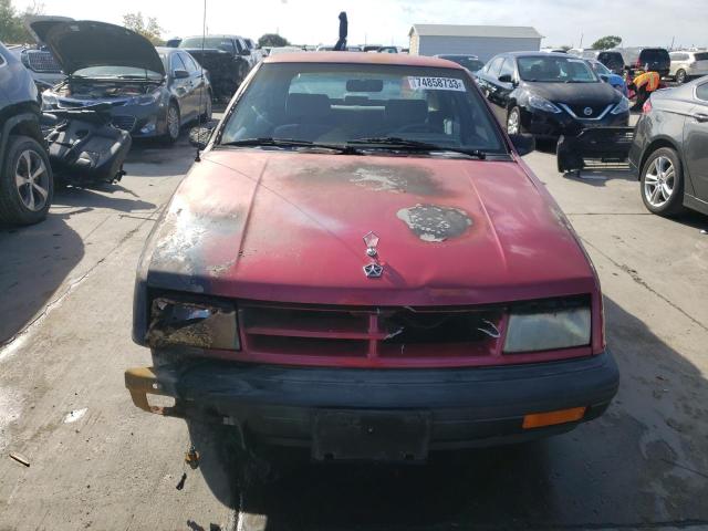 Photo 4 VIN: 1B3XP28D7MN596120 - DODGE SHADOW 