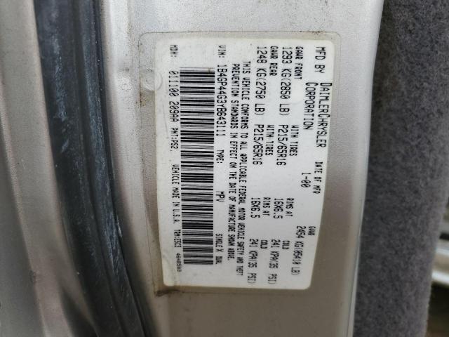 Photo 12 VIN: 1B4GP44G3YB643111 - DODGE CARAVAN 