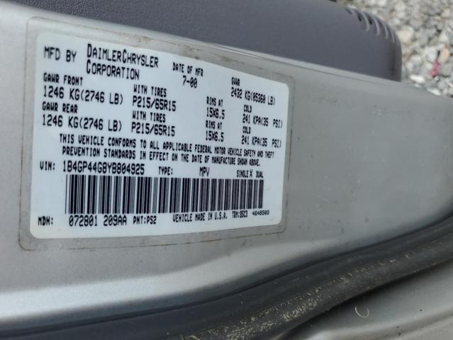 Photo 12 VIN: 1B4GP44G8YB804925 - DODGE CARAVAN 