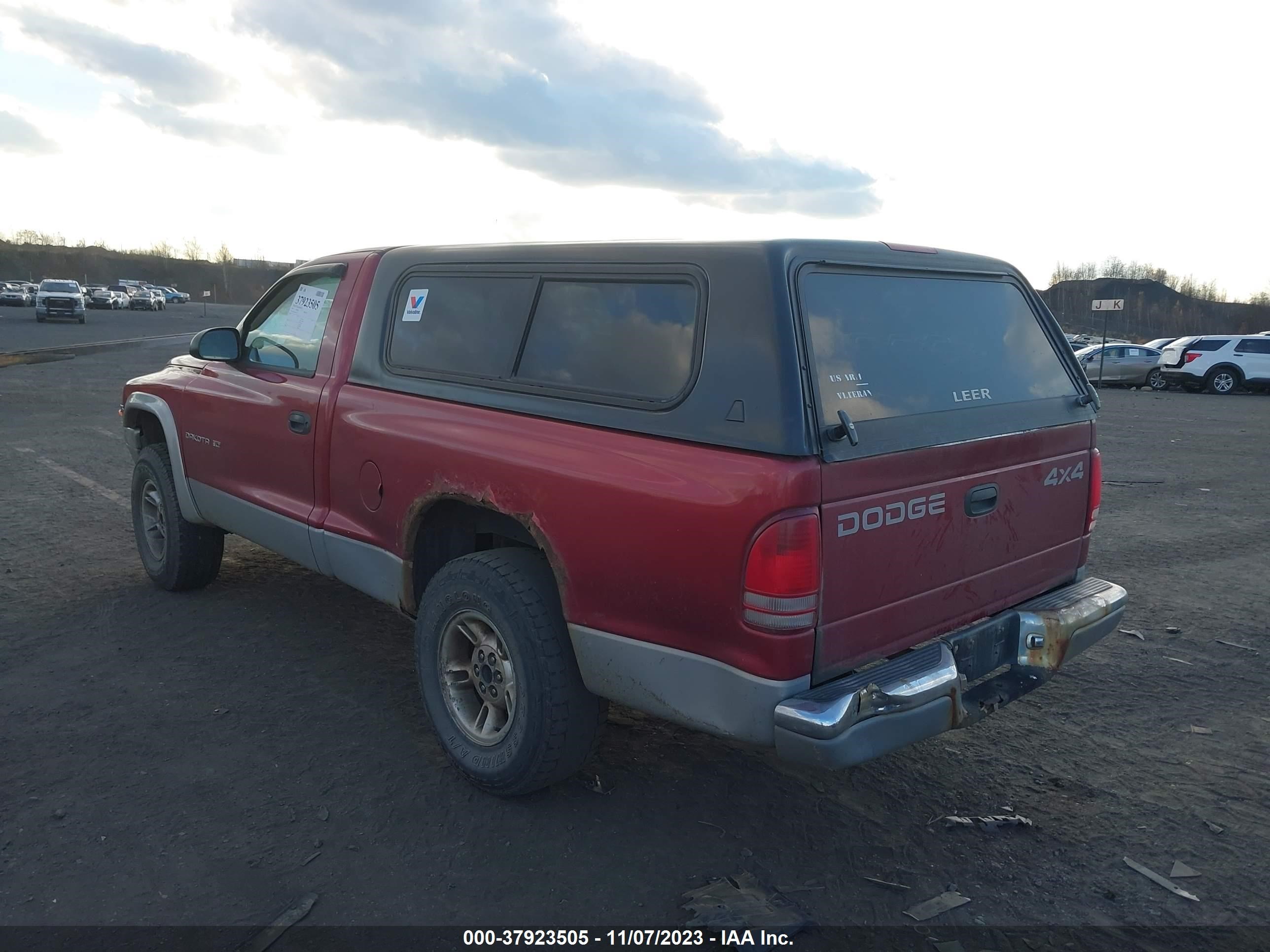 Photo 2 VIN: 1B7GG26X8XS109105 - DODGE DAKOTA 