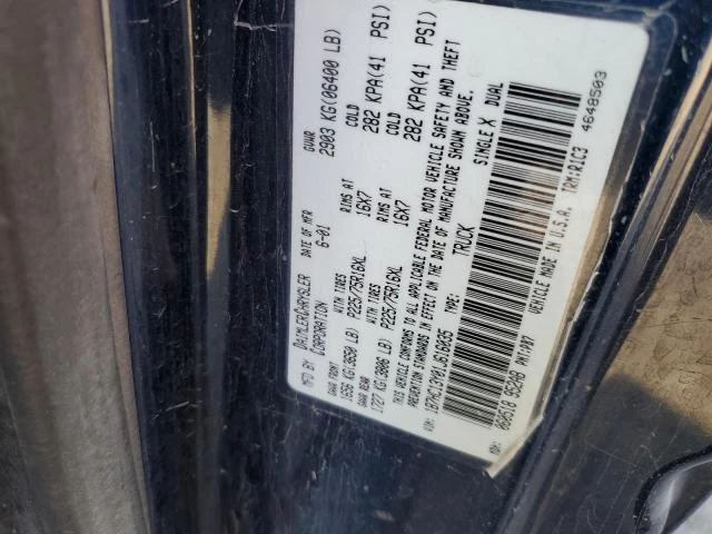 Photo 12 VIN: 1B7HC13Y01J616035 - DODGE RAM 1500 