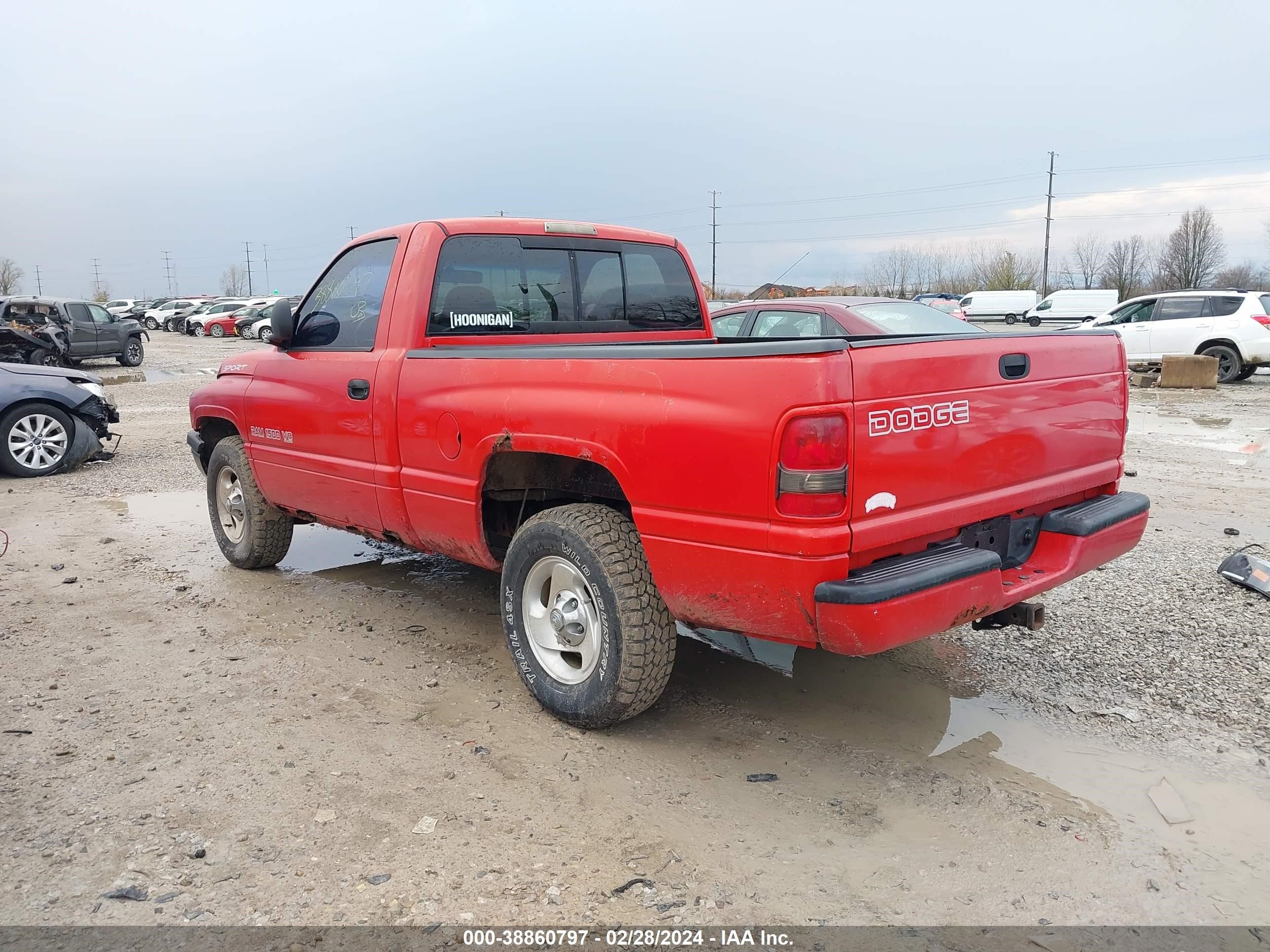 Photo 2 VIN: 1B7HC16Y3XS180439 - DODGE RAM 