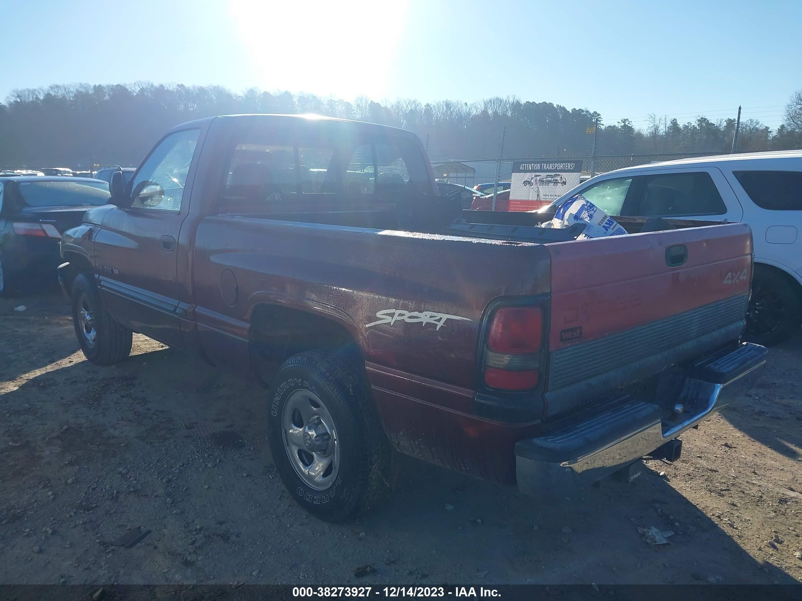 Photo 2 VIN: 1B7HC16Z7YS644696 - DODGE RAM 