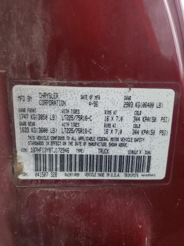 Photo 11 VIN: 1B7HF13Y8TJ172946 - DODGE RAM 1500 