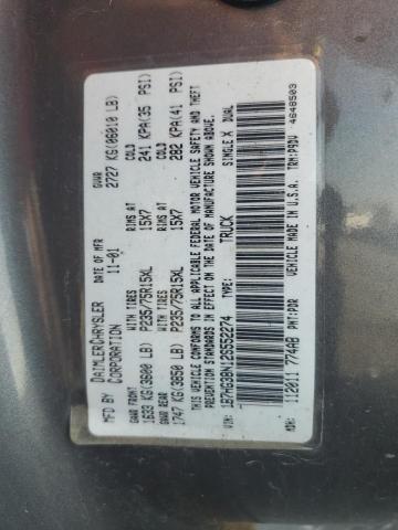 Photo 11 VIN: 1B7HG38N12S552274 - DODGE DAKOTA QUA 