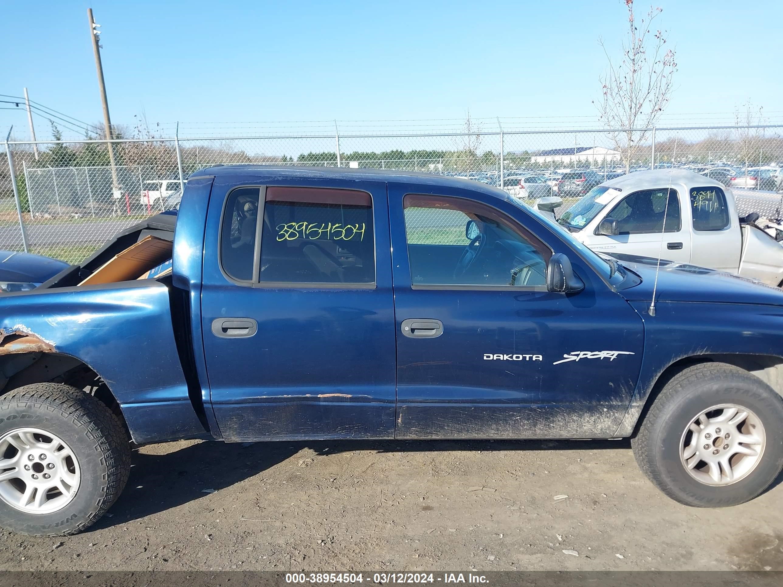 Photo 12 VIN: 1B7HL2AX81S315460 - DODGE DAKOTA 