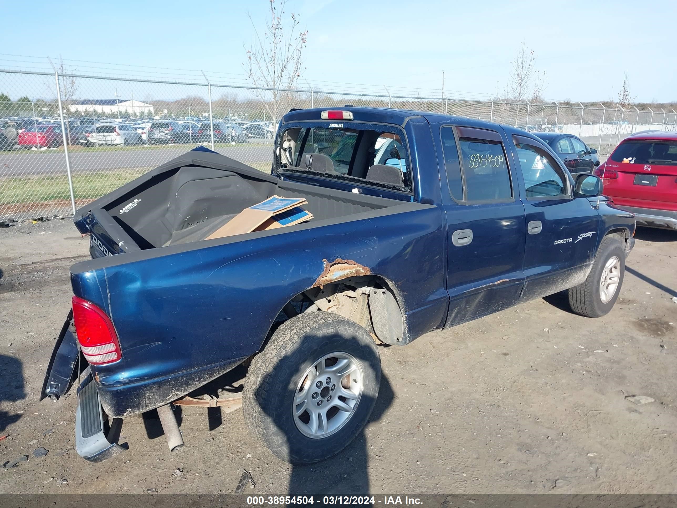 Photo 3 VIN: 1B7HL2AX81S315460 - DODGE DAKOTA 