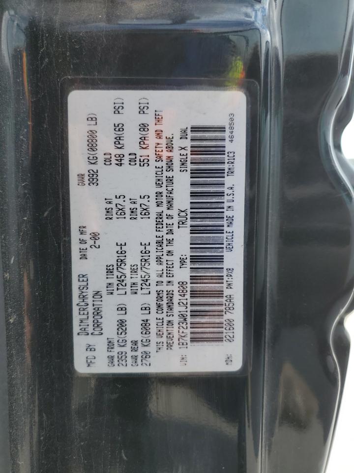 Photo 11 VIN: 1B7KF23W01J214808 - DODGE RAM 