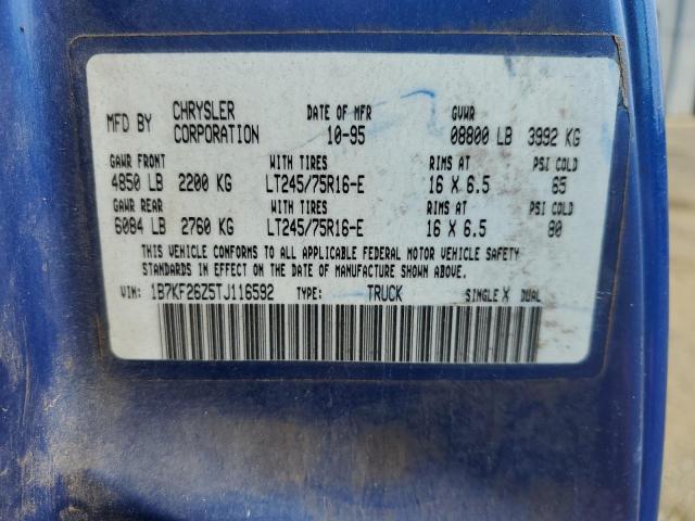 Photo 11 VIN: 1B7KF26Z5TJ116592 - DODGE RAM 2500 